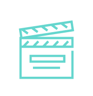 teal clapboard icon